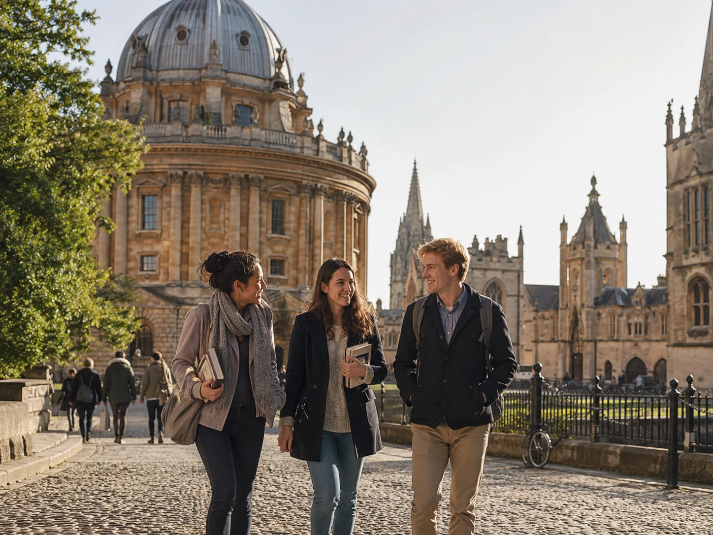 European university and city view